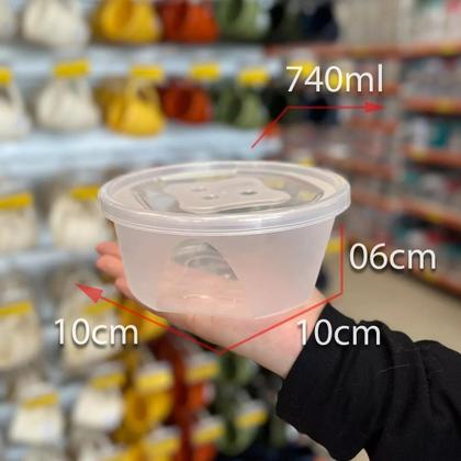 Imagem de Conjunto Kit De 10 Potes Com Tampa Para Marmita E Alimentos