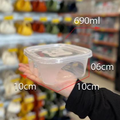 Imagem de Conjunto Kit De 10 Potes Com Tampa Para Marmita E Alimentos