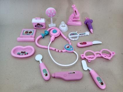 Imagem de Conjunto Kit Maleta Infantil de Médico Enfermeira Doutora Para Menina Criança Médica - Educativo