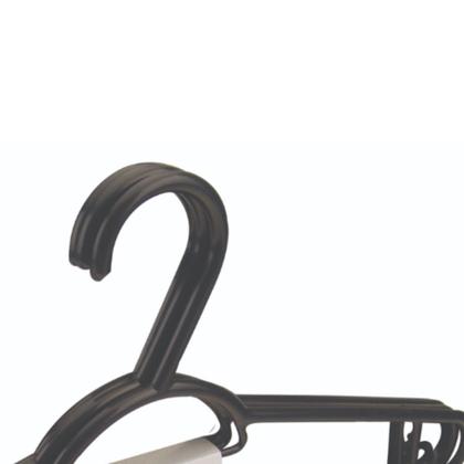 Imagem de Conjunto Kitt de Cabide 3 unidades Plástico resistente Preto - UninJet