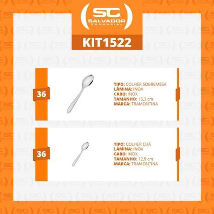 Imagem de Conjunto Laguna Chá E Sobremesa 72 Pçs Inox Itop Tramontina