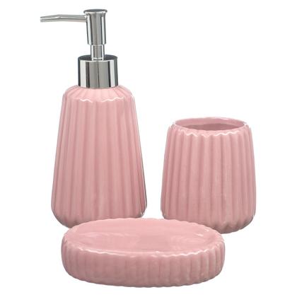 Imagem de Conjunto Lavabo Banheiro Dispenser Sabonete Líquido Porta Escova 186