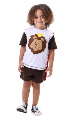 Imagem de Conjunto Leão - camiseta com capa e shorts