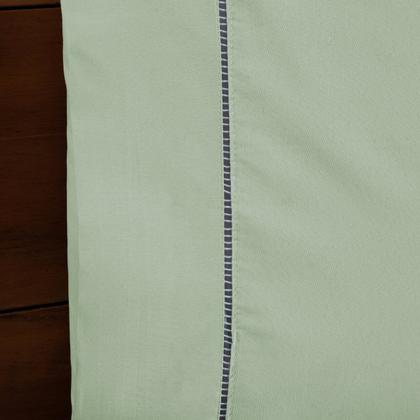 Imagem de Conjunto Lençol King 3 Peças 200 Fios Ponto Palito Jogo Lençol 40cm Altura com Fronhas 100% Algodão