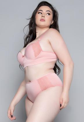 Imagem de Conjunto Lingerie Bella Fiore Modas Plus Size Luxo Com Bojo