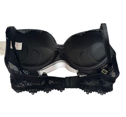 Imagem de Conjunto Lingerie Calcinha e Sutiã Luxo Rendada Com Bojo 