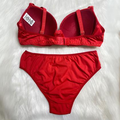 Imagem de Conjunto Lingerie com Renda Feminino Poliamida Toque Secreto