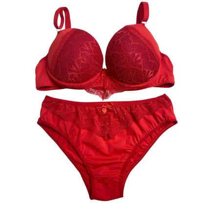 Imagem de Conjunto Lingerie com Renda Feminino Poliamida Toque Secreto