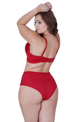 Imagem de Conjunto Lingerie Plus Size Calcinha Cós Alto Sutiã com Bojão-c15 CONJUNTO DANI