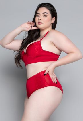 Imagem de Conjunto Lingerie Plus Size Luxo Com Bojo