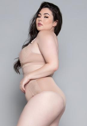 Imagem de Conjunto Lingerie Plus Size Luxo Com Bojo