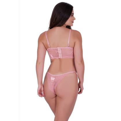 Imagem de Conjunto Lingerie Sutiã sem Bojo sem alça Alça Removível Bianca