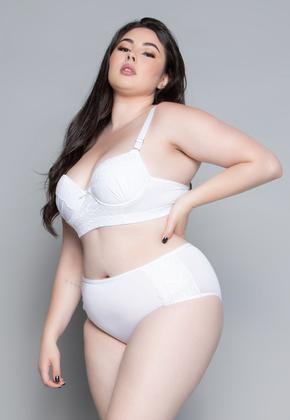 Imagem de Conjunto Lingerie Vekyo Plus Size Luxo Com Bojo