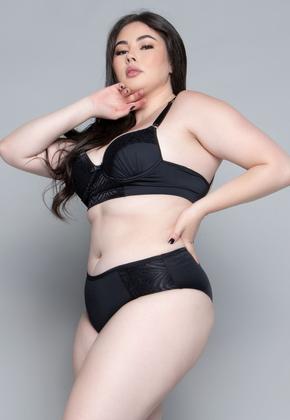 Imagem de Conjunto Lingerie Vekyo Plus Size Luxo Com Bojo