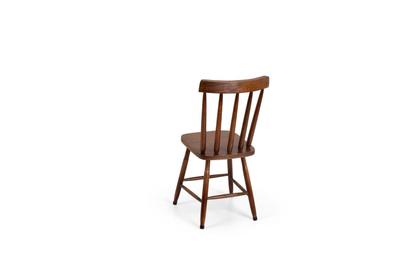 Imagem de Conjunto Liso Clássico Colonial Redondo Imbuia Mesa 4 Cadeiras 