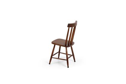 Imagem de Conjunto Liso Clássico Colonial Redondo Imbuia Mesa 4 Cadeiras 