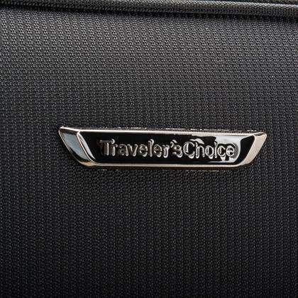 Imagem de Conjunto Luggage Traveler's Choice Lares Softside de 3 peças preto
