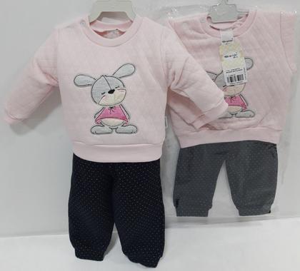 Imagem de Conjunto Luxo Bebê Menina Inverno Enxoval Blusa + Calça 7172