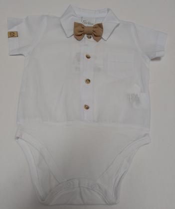 Imagem de Conjunto Luxo Bebê Menino Batizado Suspensório Paraiso 15439