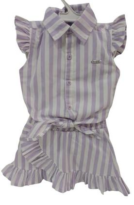 Imagem de Conjunto Luxo Infantil Menina Verão Lessa Shorts Saia 8061