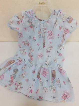 Imagem de Conjunto Luxo Paraiso Menina Infantil Tam 4 6 8 10 Ref 10091