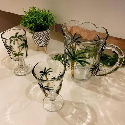 Imagem de Conjunto Lyor Jarra Com 6 Taças De Cristal Palm 7787