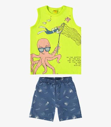 Imagem de Conjunto Machão com Bermuda Rovi Kids Verde