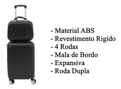 Imagem de Conjunto Mala De Viagem Bordo P Pp 2 Frasqueira Rígida 360