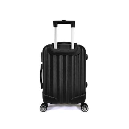 Imagem de Conjunto Malas ABS 3 Peças P/M/G Rodas 360º Com Cadeado Prizi Preta - XH-A122.