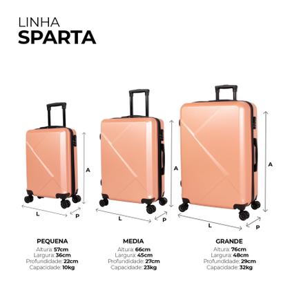 Imagem de Conjunto malas de viagem PMG Sparta Rose Swiss Move