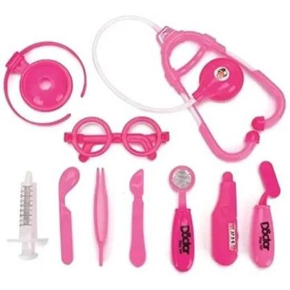 Imagem de Conjunto maleta médico doutor brinquedo 25 peças com mesinha