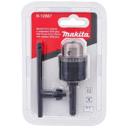 Imagem de Conjunto Mandril 13mm + Adaptador SDS Plus B-12887 Makita