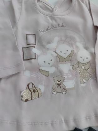 Imagem de Conjunto manga longa feminino infantil
