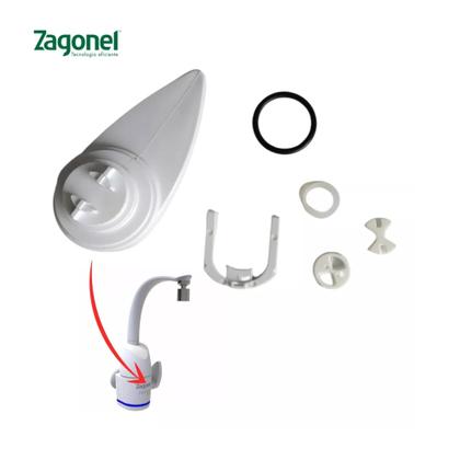Imagem de Conjunto Manipulo Torneira Prima Branca Touch Zagonel