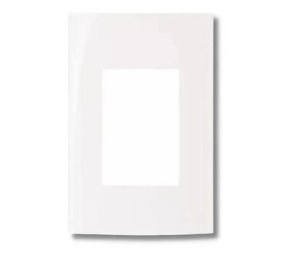 Imagem de Conjunto Margirius 4x2 2 RJ45 + Interruptor Simples Sleek