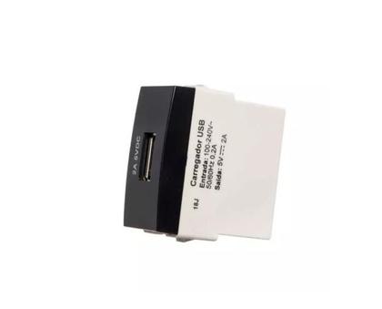 Imagem de Conjunto Margirius 4x2 2 Tomadas 10A + Usb 2A Sleek