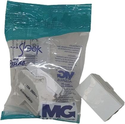 Imagem de Conjunto Margirius Sleek Módulo Interruptor Intermediário PA016057 Branco 673145