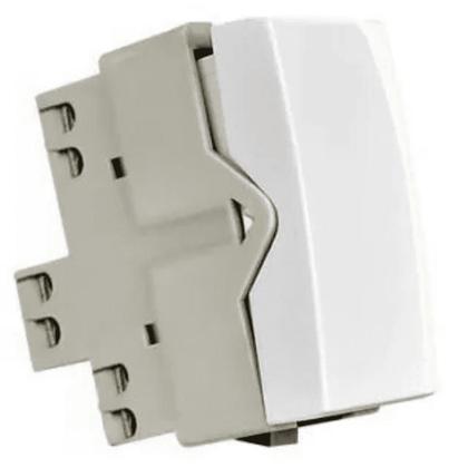 Imagem de Conjunto Margirius Sleek Módulo Interruptor Simples PA016062 Branco 673137