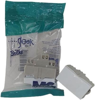 Imagem de Conjunto Margirius Sleek Módulo Interruptor Simples PA016062 Branco 673137