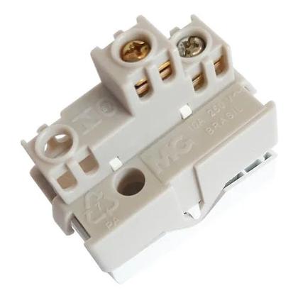 Imagem de Conjunto Margirius Sleek Módulo Interruptor Simples PA016062 Branco 673137