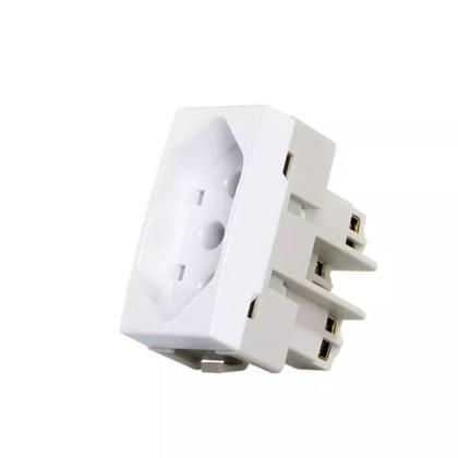 Imagem de Conjunto Margirius Sleek Módulo Tomada 20A PA016048 Branco - 673129