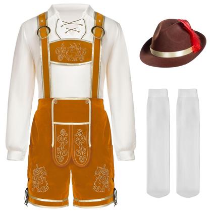 Imagem de Conjunto masculino Costume Spooktacular Creations Oktoberfest Lederhosen