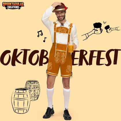 Imagem de Conjunto masculino Costume Spooktacular Creations Oktoberfest Lederhosen
