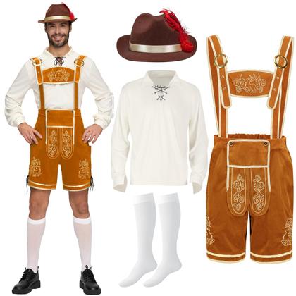 Imagem de Conjunto masculino Costume Spooktacular Creations Oktoberfest Lederhosen