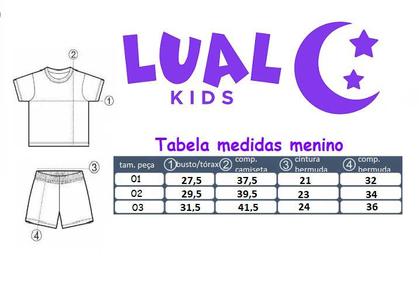 Imagem de Conjunto Masculino Infantil All The Games - Lual Kids - Menta/Preto