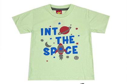 Imagem de Conjunto Masculino Infantil In to The Space  - Lual Kids - Menta/Grafite