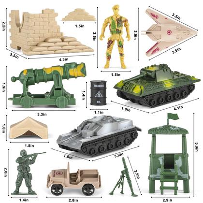 Imagem de Conjunto masculino Toy Army Divwa Army Base 160 unidades para meninos de 8 a 12 anos