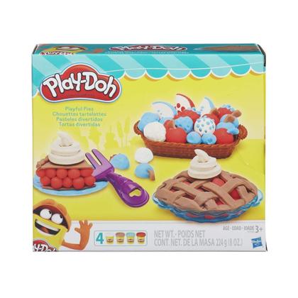 Imagem de Conjunto Massa de Modelar Play-Doh Tortas Divertidas com 4 Cores de Massinha Hasbro - 11630