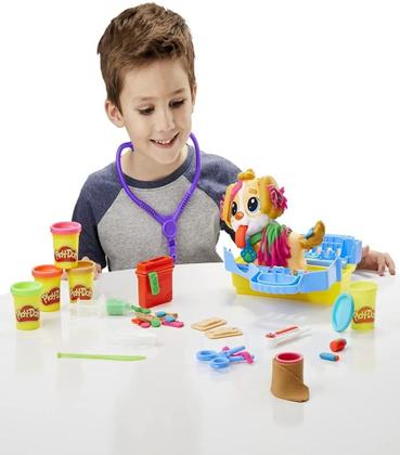 Imagem de Conjunto Massinha Play-doh Veterinário Pet Shop Hasbro F3639