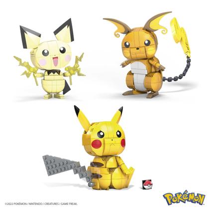 Imagem de Conjunto MEGA Pokémon Pikachu - Action Figures de 4 Polegadas
